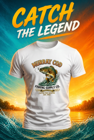 Murray Cod Fishing T-Shirt | Australian Angler Fish Tee | Fishing Gift for Men