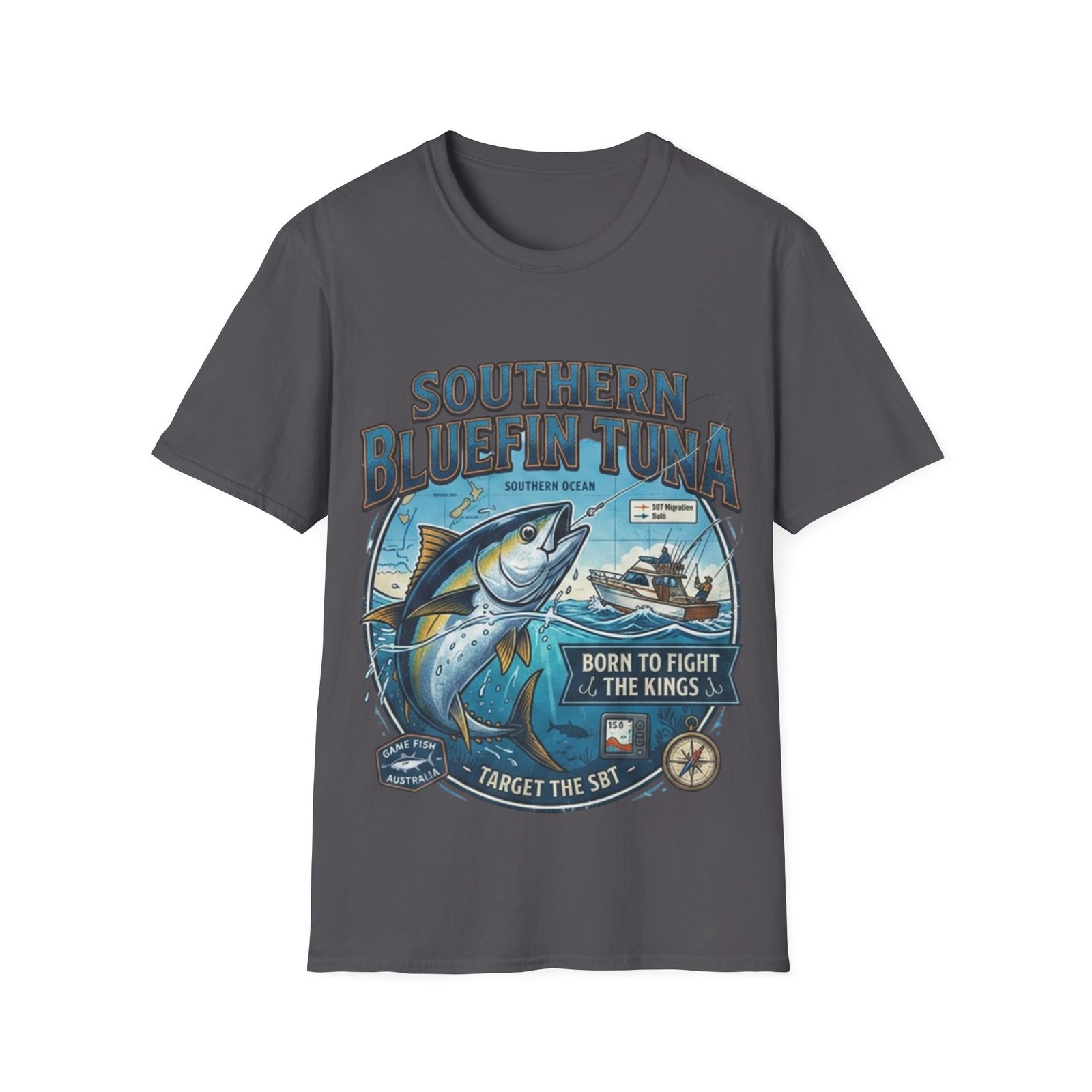Southern Bluefin Tuna Fishing T-Shirt — Vintage Ocean Sport Tee - Image 4