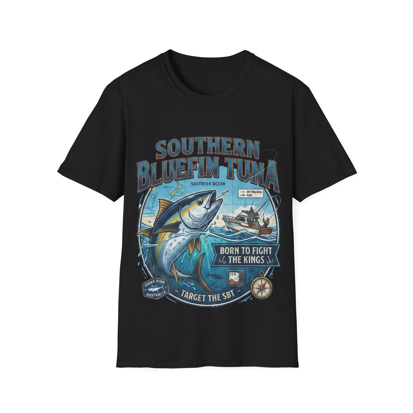 Southern Bluefin Tuna Fishing T-Shirt — Vintage Ocean Sport Tee - Image 2