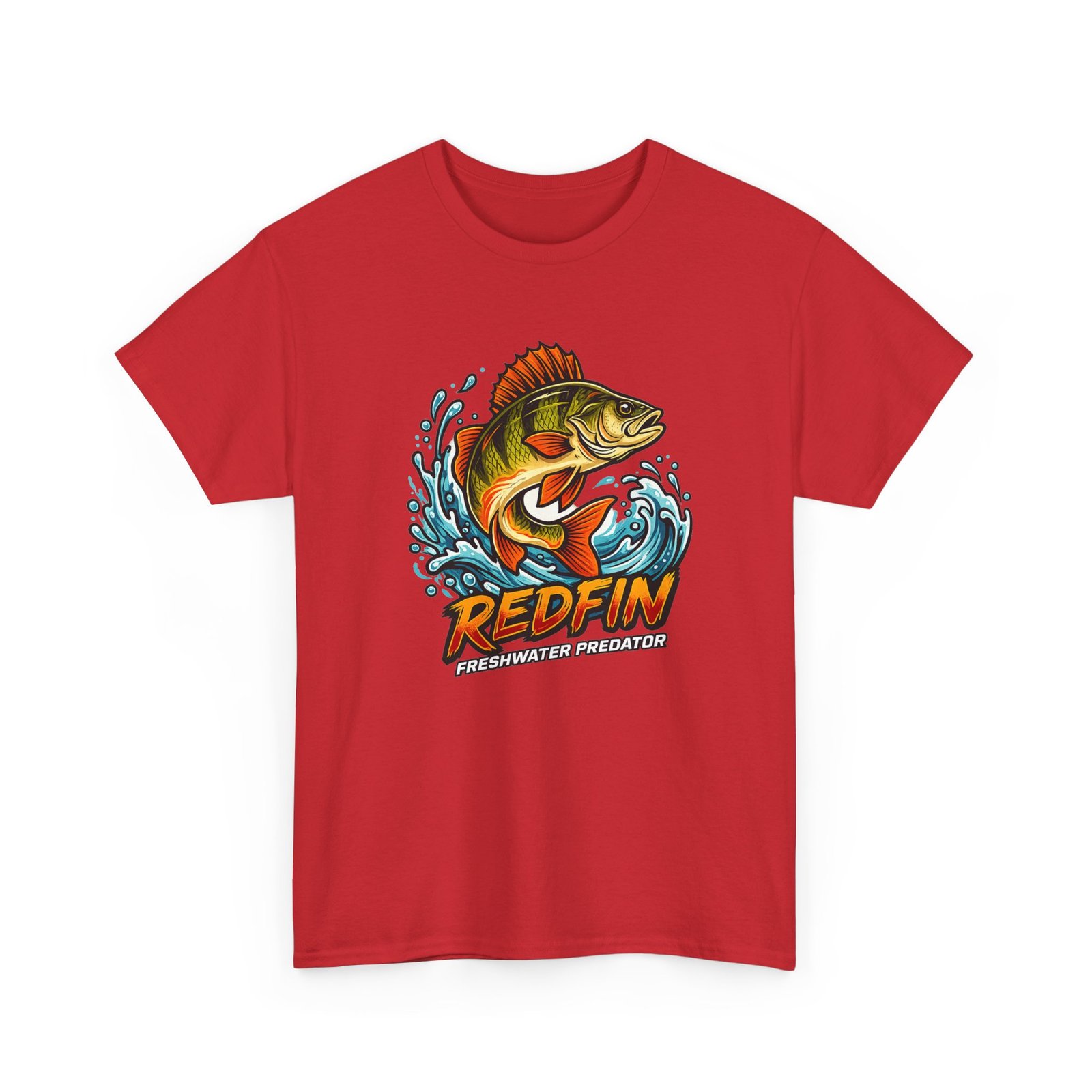Redfin Fishing Tee — Freshwater Predator Graphic T-Shirt - Image 4