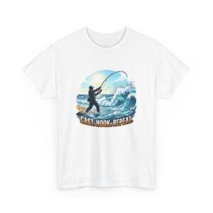 Surf Fishing  T‑Shirt -  Fish Graphic Tee for Anglers