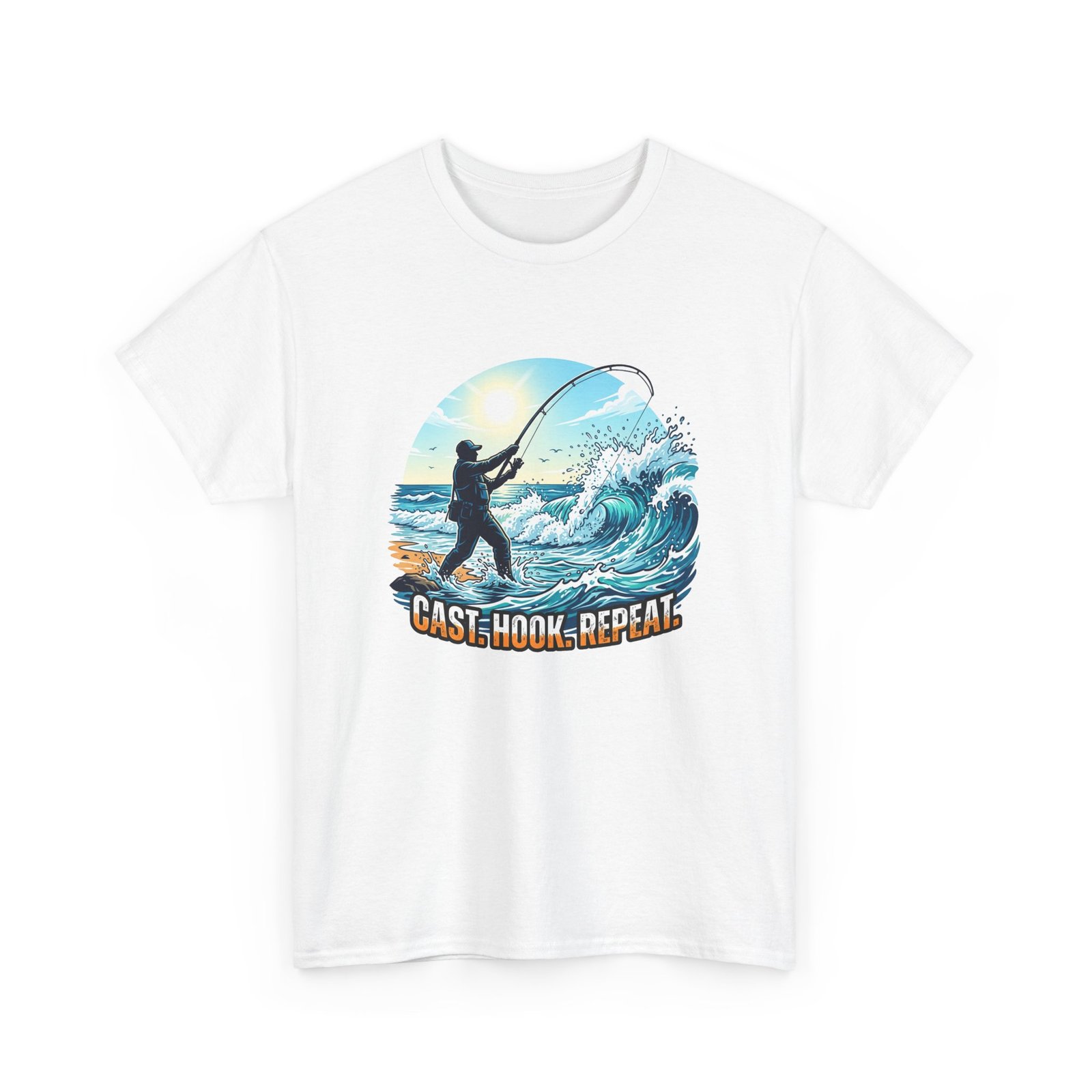 Surf Fishing T‑Shirt - Fish Graphic Tee for Anglers