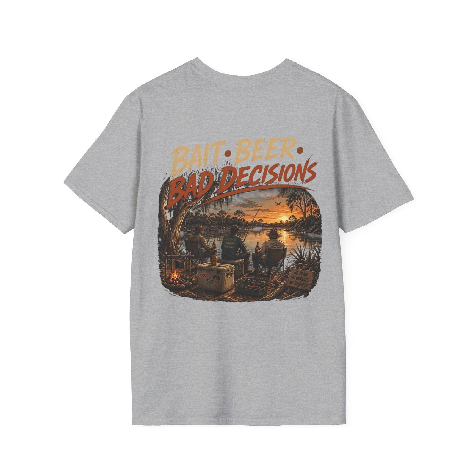 "Bait, Beer, Bad Decisions" — Fishing T-Shirt - Image 5