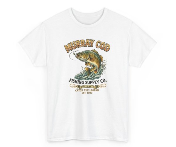 Murray Cod Fishing Supply T‑Shirt — Vintage Fish Graphic Tee for Anglers