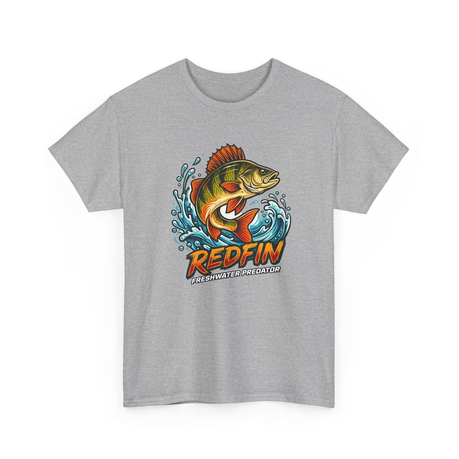 Redfin Fishing Tee — Freshwater Predator Graphic T-Shirt - Image 3