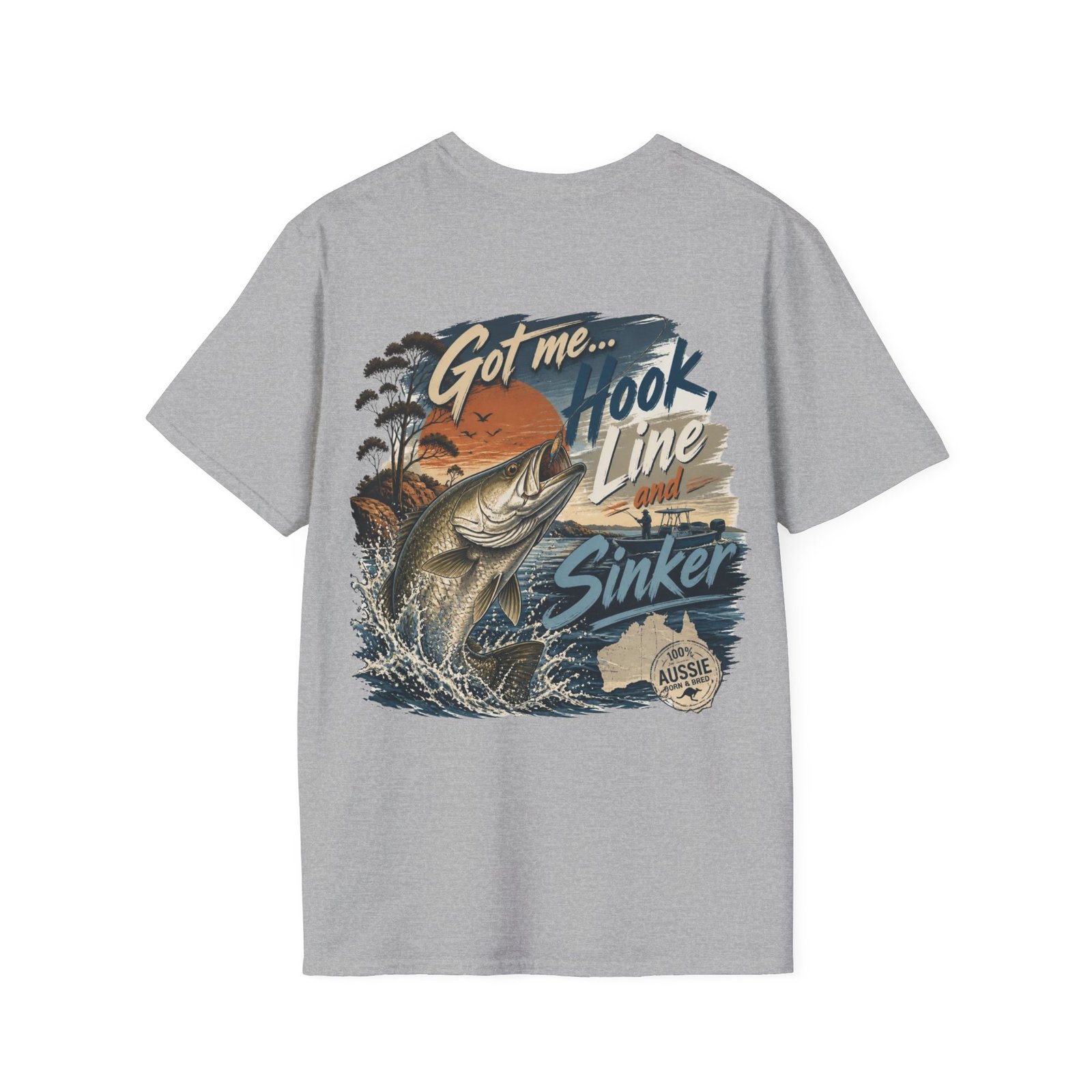 Fishing T-Shirt – "Got Me...Hook, Line and Sinker" - Image 5