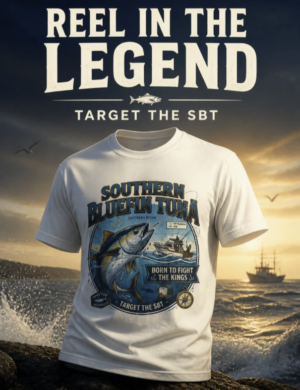 Southern Bluefin Tuna Fishing T-Shirt — Vintage Ocean Sport Tee