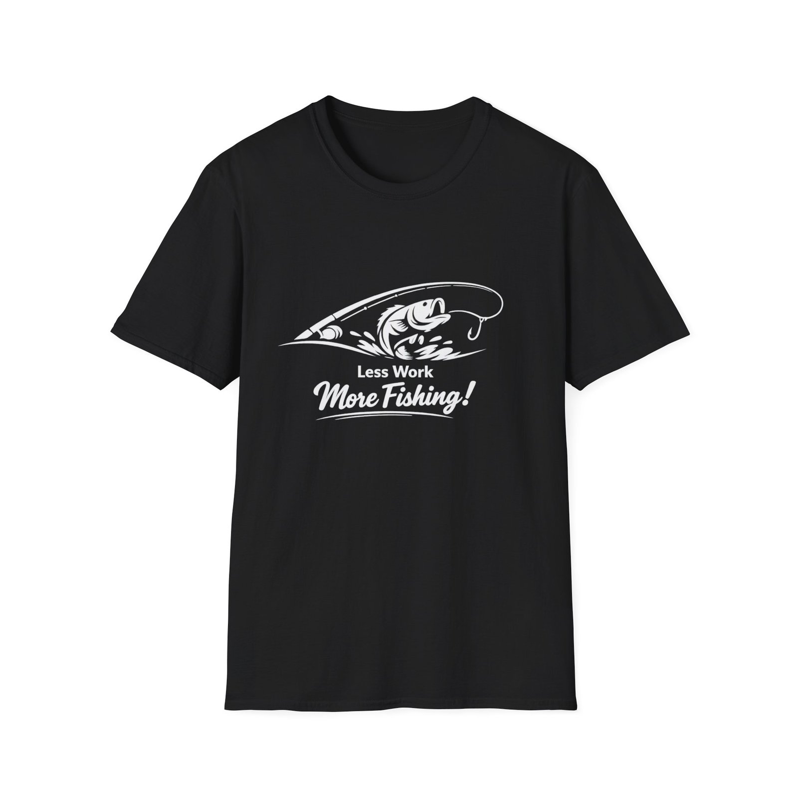 Less Work, More Fishing! – Minimalist Fishing Tee - Image 6