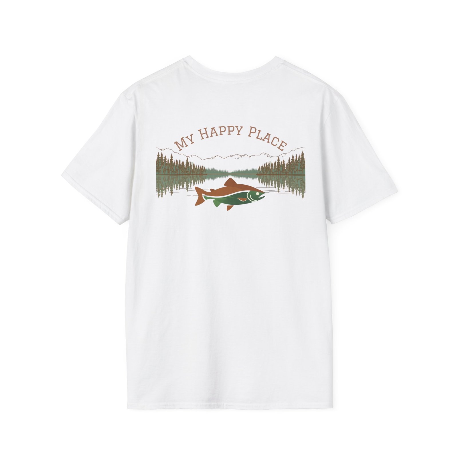 My Happy Place Fishing T-Shirt – Bold Fish Design – Australian Fishing Gift