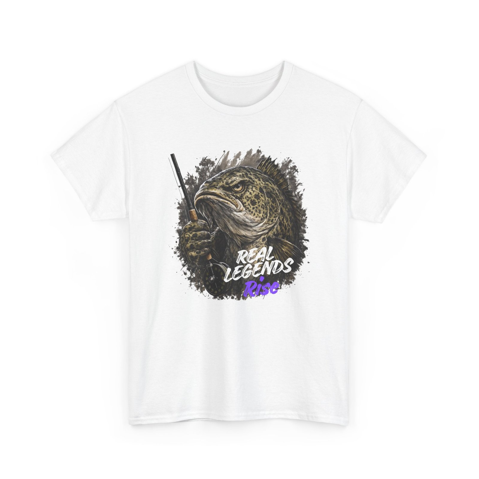 Murray Cod Fishing T-Shirt | Real Legends Rise | Fishing Gift for Men
