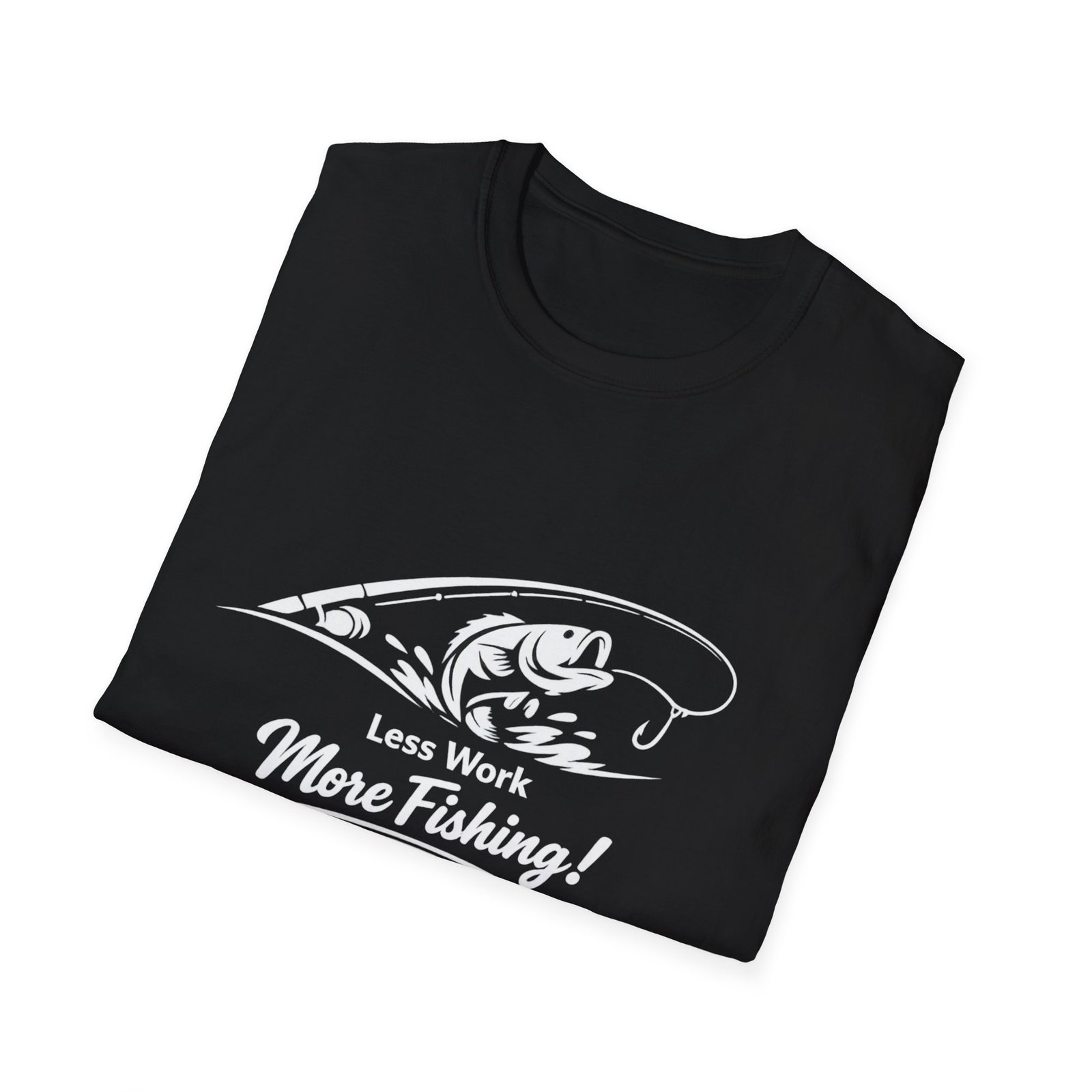 Less Work, More Fishing! – Minimalist Fishing Tee - Image 9