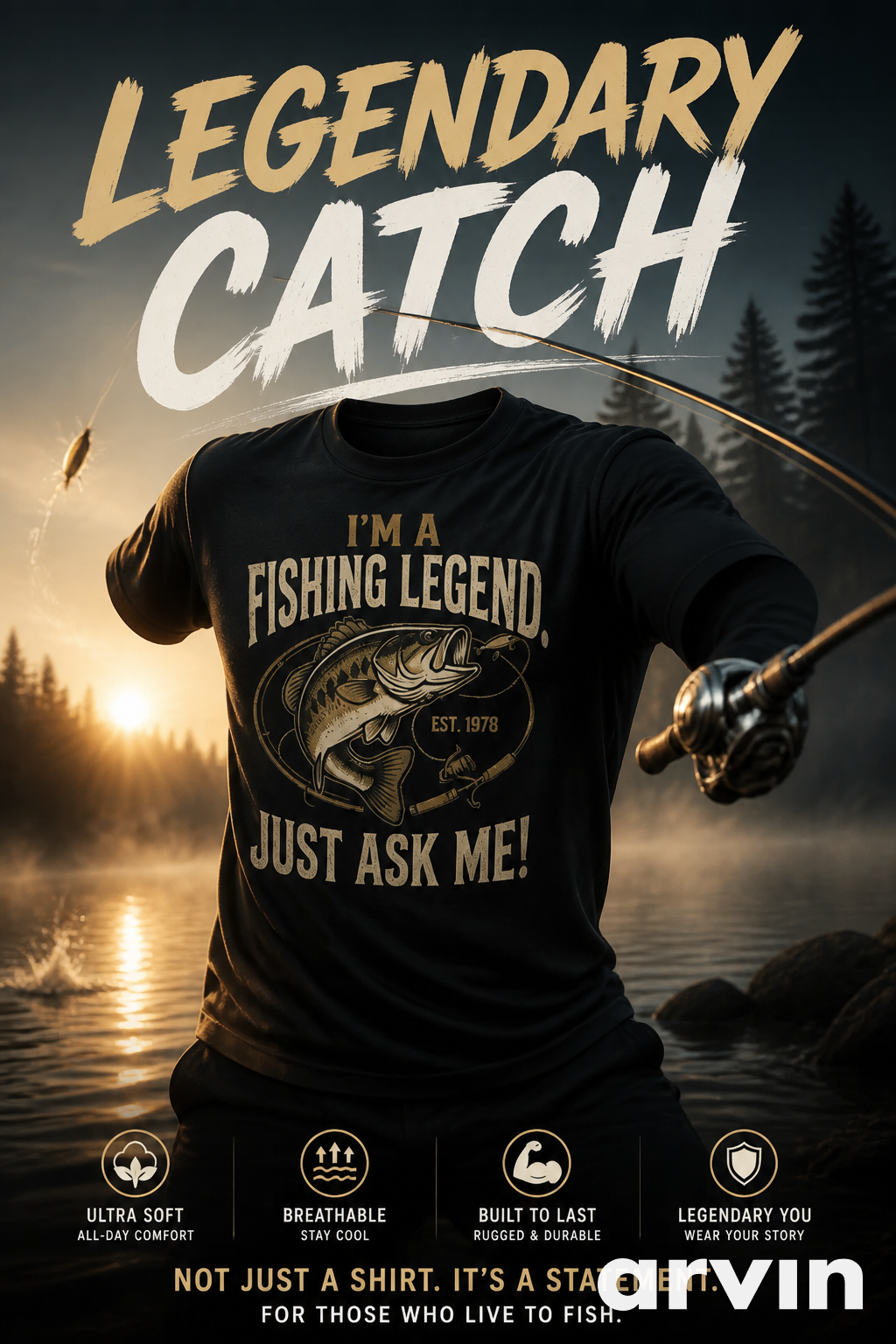 Fishing Gear | I'm a fishing legend, Just ask me! Tshirt