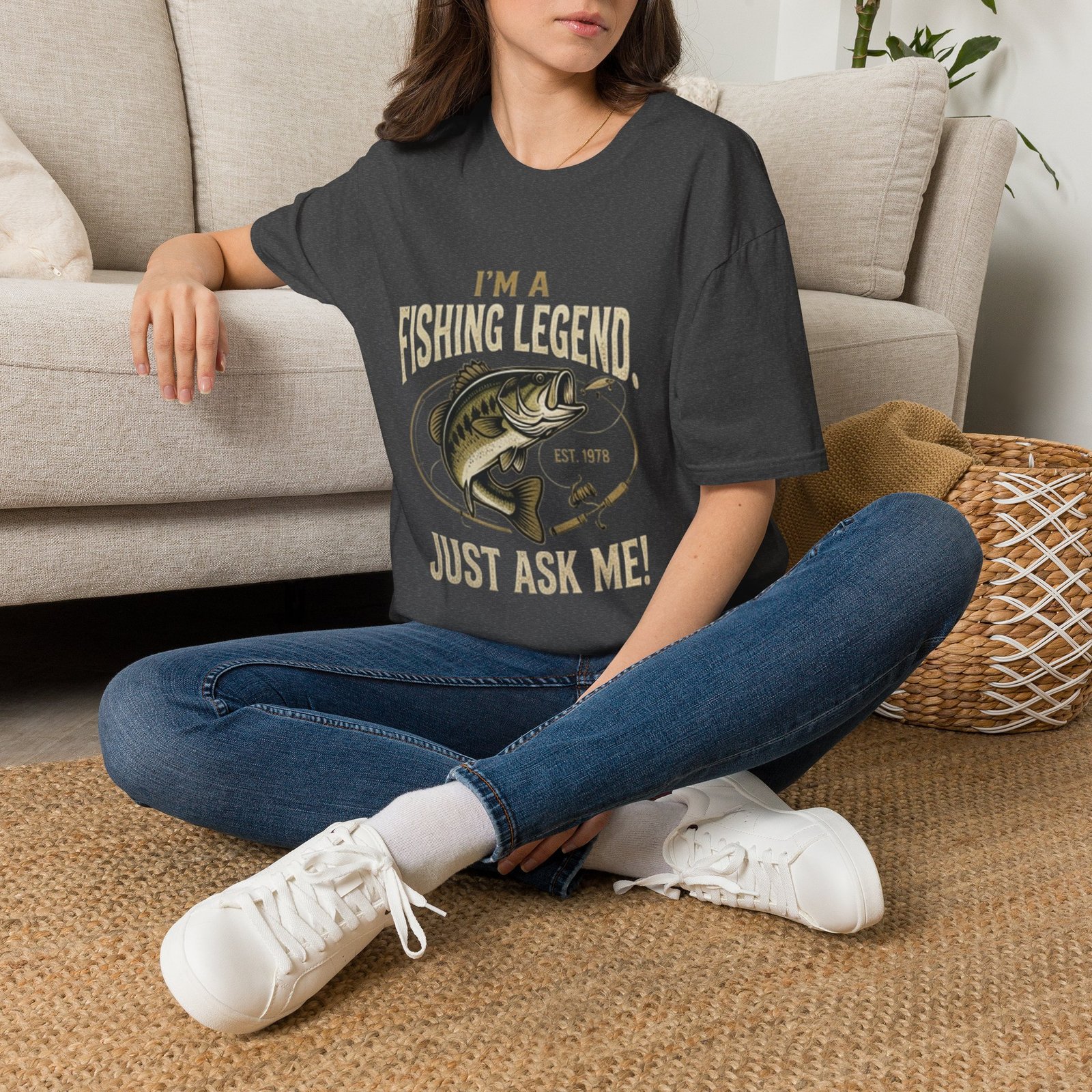 Fishing Gear | I'm a fishing legend, Just ask me! Tshirt - Image 4
