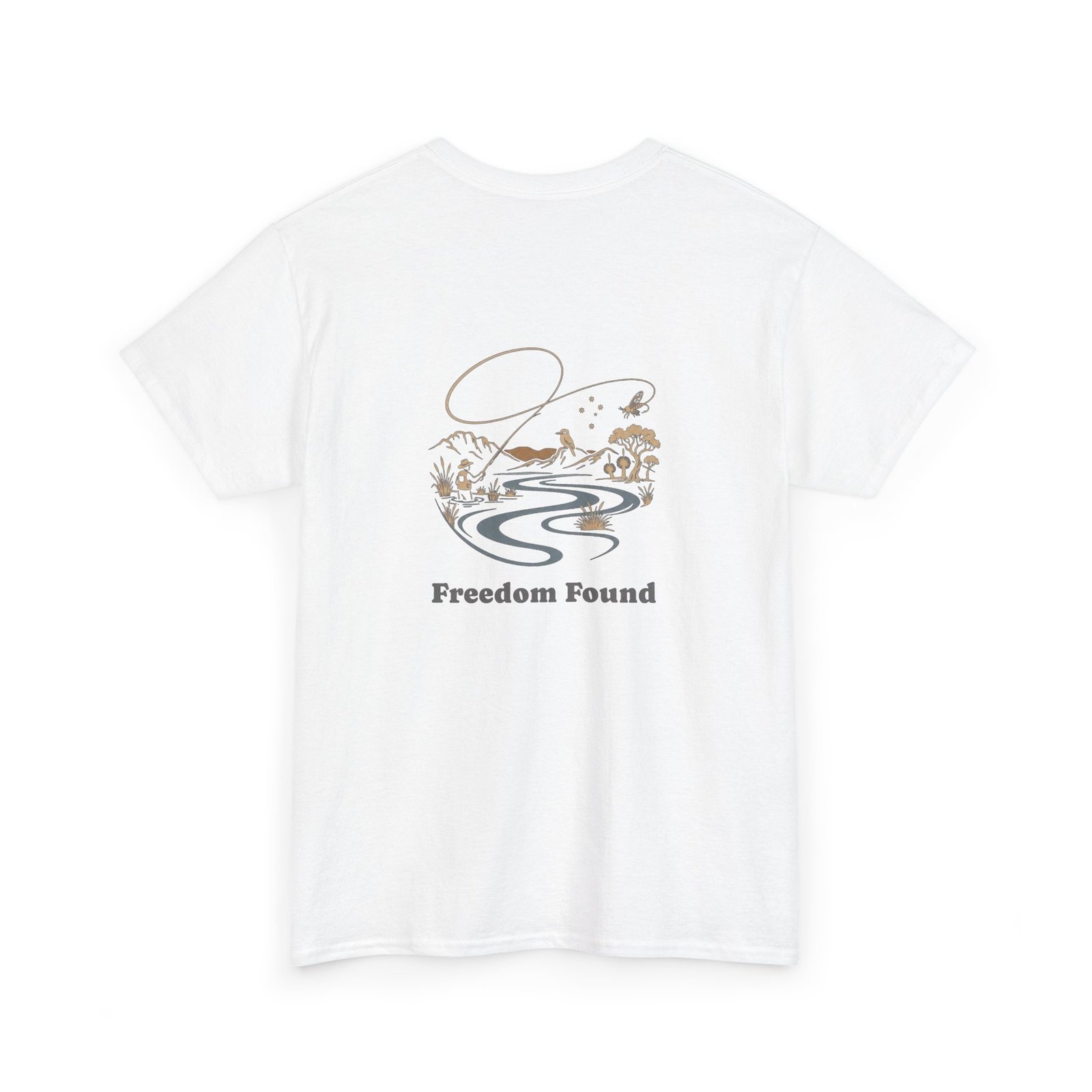 Freedom Found Fly Fishing Graphic Tshirt